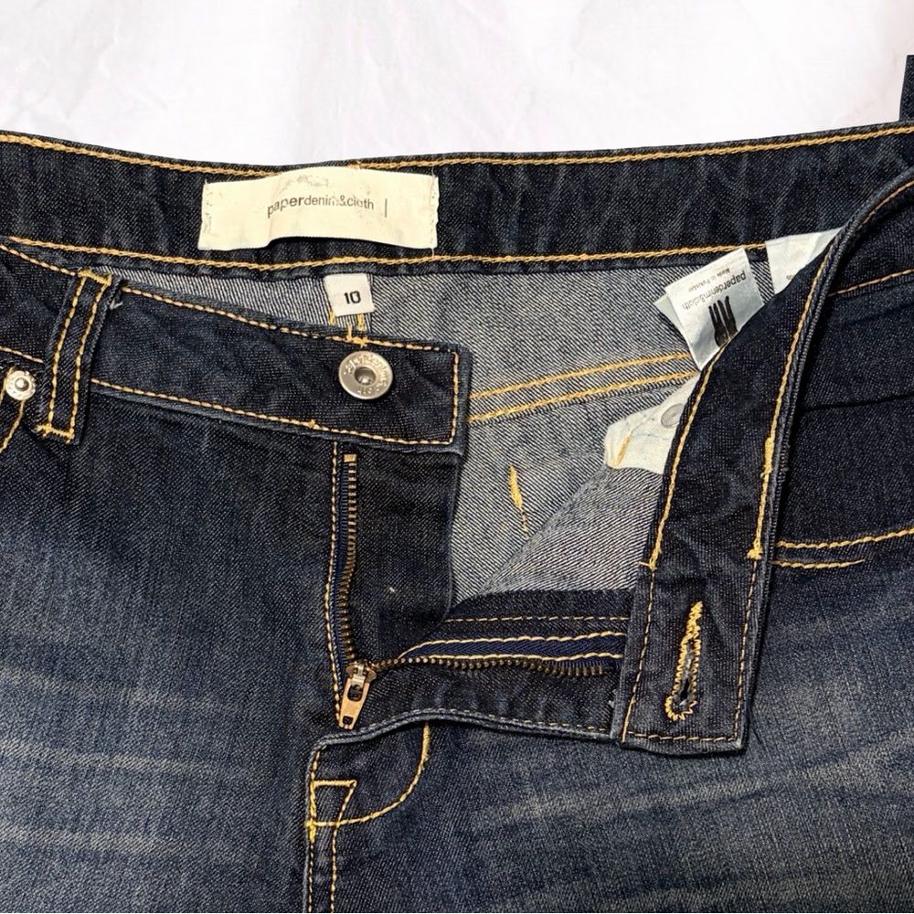 Paper Denim & Cloth 2000s-Era Mid-Rise Flare Jeans Women’s Size 10 Dark Wash - Picture 4 of 9